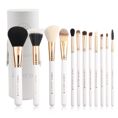 ZOREYA 17 Years Professional Private Label Make Up Brushes Set Wooden Handle With Beauty Bag